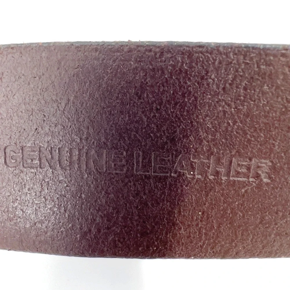 Carhartt Men's Anvil Belt 2203 Dark Brown Bridle Leather Matte Black Buckle 36